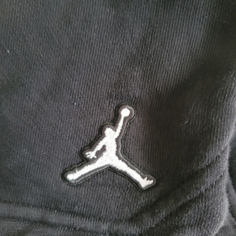 Nike Air Jordan Men's Jumpman Logo Fleece Shorts Black Size XL - Picture 4 of 13
